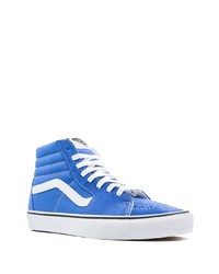 Baskets montantes en toile bleues Vans