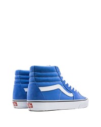 Baskets montantes en toile bleues Vans