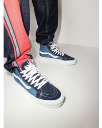 Baskets montantes en toile bleues Vans