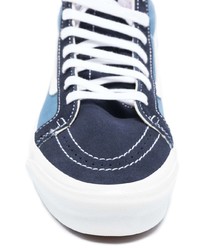 Baskets montantes en toile bleues Vans