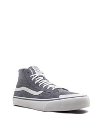 Baskets montantes en toile gris foncé Vans