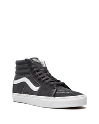 Baskets montantes en toile gris foncé Vans