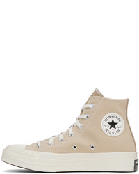 Baskets montantes en toile grises Converse