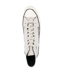 Baskets montantes en toile grises Converse