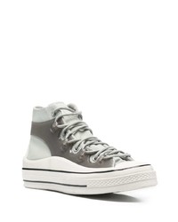 Baskets montantes en toile grises Converse