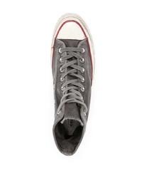 Baskets montantes en toile grises Converse