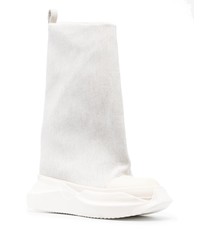 Baskets montantes en toile grises Rick Owens DRKSHDW