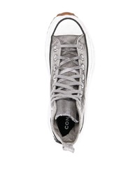 Baskets montantes en toile grises Converse