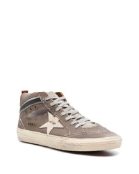 Baskets montantes en toile marron Golden Goose