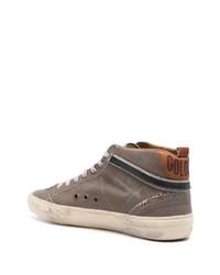 Baskets montantes en toile marron Golden Goose