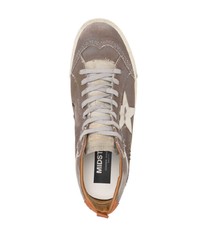 Baskets montantes en toile marron Golden Goose