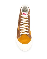 Baskets montantes en toile marron Vans