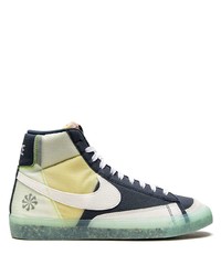 Baskets montantes en toile multicolores Nike