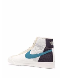 Baskets montantes en toile multicolores Nike