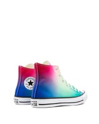 Baskets montantes en toile multicolores Converse