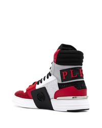 Baskets montantes en toile multicolores Philipp Plein