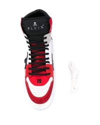 Baskets montantes en toile multicolores Philipp Plein