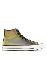 Baskets montantes en toile multicolores Converse