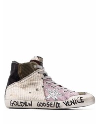 Baskets montantes en toile multicolores Golden Goose