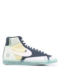 Baskets montantes en toile multicolores Nike