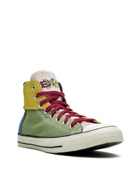 Baskets montantes en toile multicolores Converse