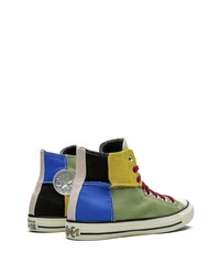 Baskets montantes en toile multicolores Converse