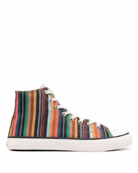 Baskets montantes en toile multicolores PS Paul Smith