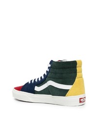 Baskets montantes en toile multicolores Vans