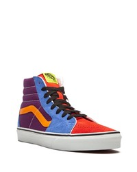 Baskets montantes en toile multicolores Vans