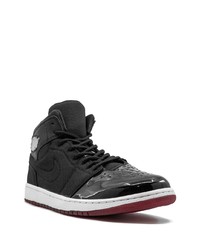 Baskets montantes en toile noires Jordan