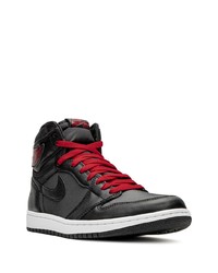 Baskets montantes en toile noires Jordan