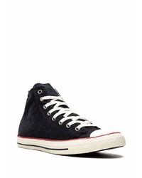 Baskets montantes en toile noires Converse