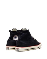 Baskets montantes en toile noires Converse