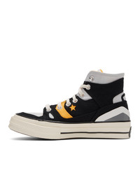 Baskets montantes en toile noires Converse