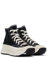 Baskets montantes en toile noires Converse