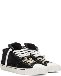 Baskets montantes en toile noires Maison Margiela