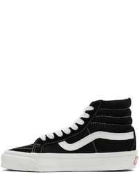 Baskets montantes en toile noires Vans