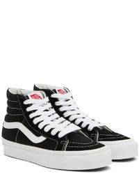 Baskets montantes en toile noires Vans