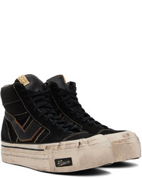 Baskets montantes en toile noires VISVIM