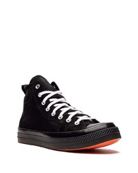 Baskets montantes en toile noires Converse