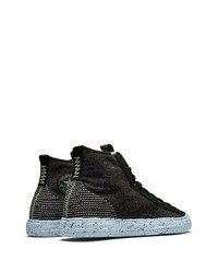 Baskets montantes en toile noires Converse