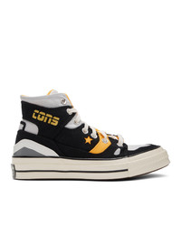 Baskets montantes en toile noires Converse