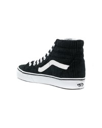 Baskets montantes en toile noires Vans