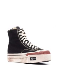 Baskets montantes en toile noires VISVIM