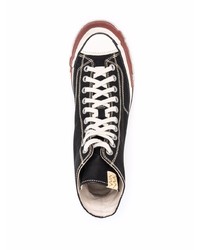 Baskets montantes en toile noires VISVIM