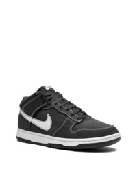 Baskets montantes en toile noires Nike