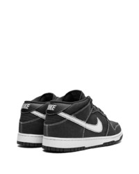 Baskets montantes en toile noires Nike