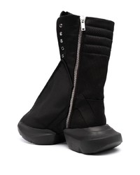 Baskets montantes en toile noires Rick Owens DRKSHDW