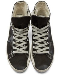 Baskets montantes en toile noires Golden Goose Deluxe Brand