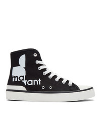 Baskets montantes en toile noires Isabel Marant